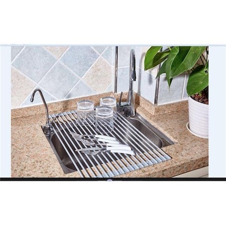 True & Tidy True & Tidy DR-881 Gray Roll-Up Drying Rack; Gray DR-881 Gray